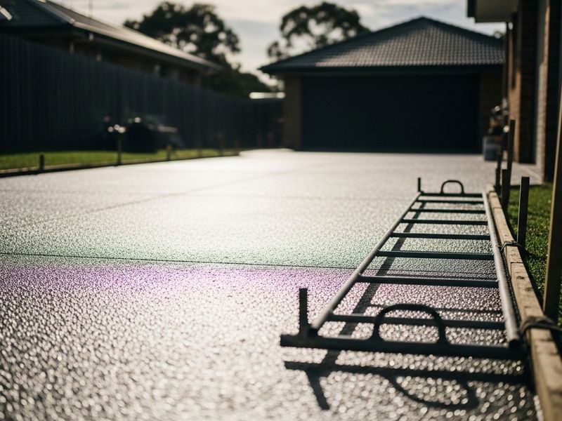 Coloured Concrete Driveways Brisbane Qld